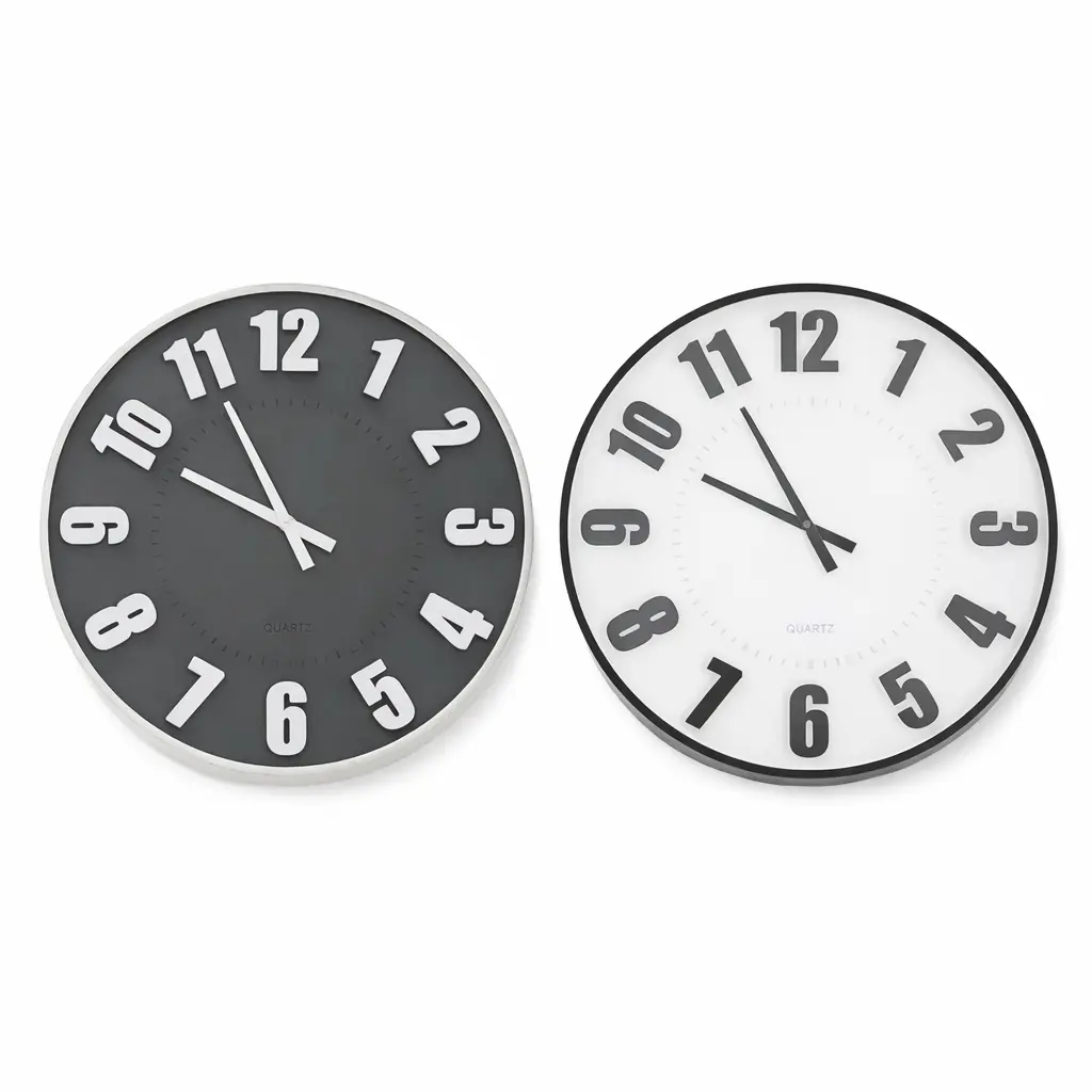 RELOJ D/ PARED REDONDO 50CM E/ CJ ( CA6636 )