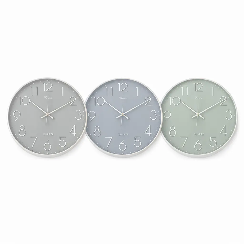 RELOJ DE PARED REDONDO 40CM E/ CJ ( CA6639 )