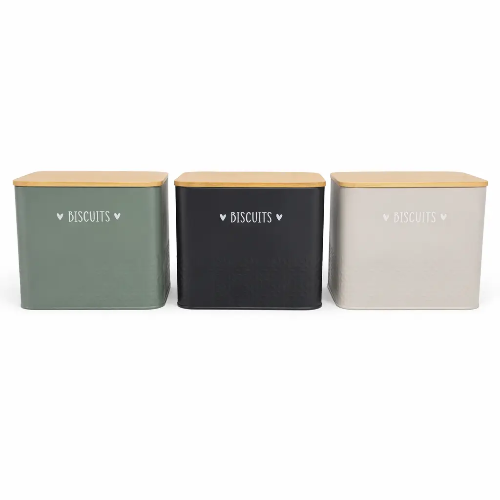 LATA BISCUITS C/ TAPA BAMBU 18 X 15 X 14CM ( CA5473 )