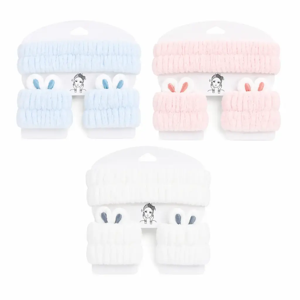 VINCHA C/ MUÑEQUERAS CONEJITO E/ CT ( NS425899 ) 