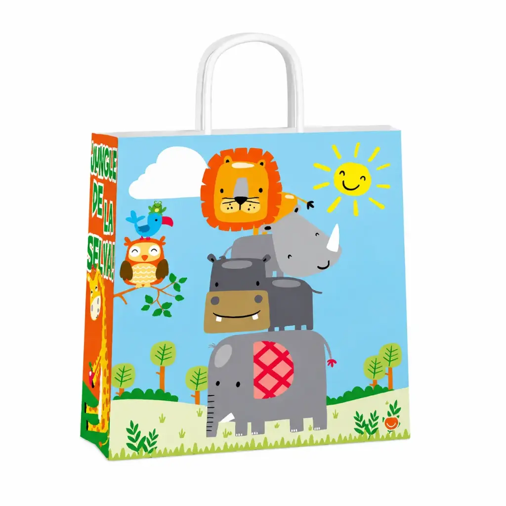 BOLSA P/ REGALO AMIGUIS DE LA SELVA 22 X 10 X 24CM