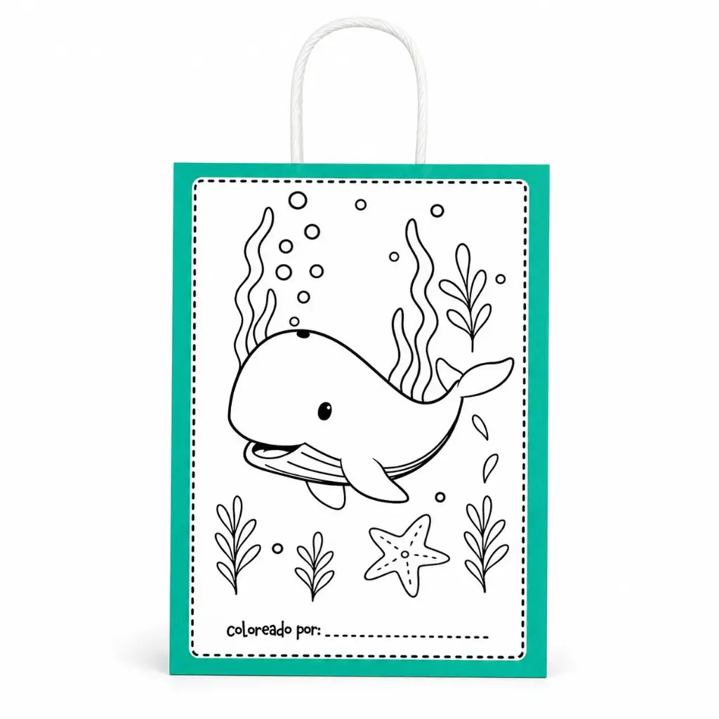 BOLSA P/ REGALO AVENTURAS PARA PINTAR 14 X 8 X 20CM