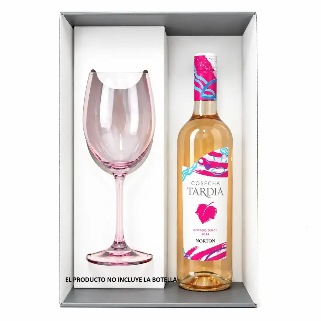 CAJA P/ REGALO C/ COPA VINO BORGOÑA 584ML ( 1413RT )