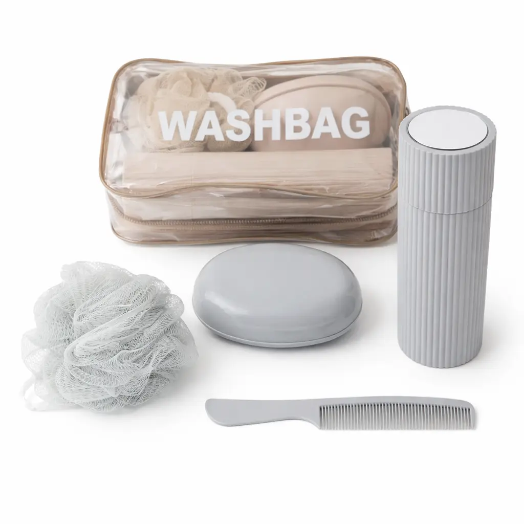 SET DE BAÑO X4 E/ ESTUCHE ( 2517-58 )