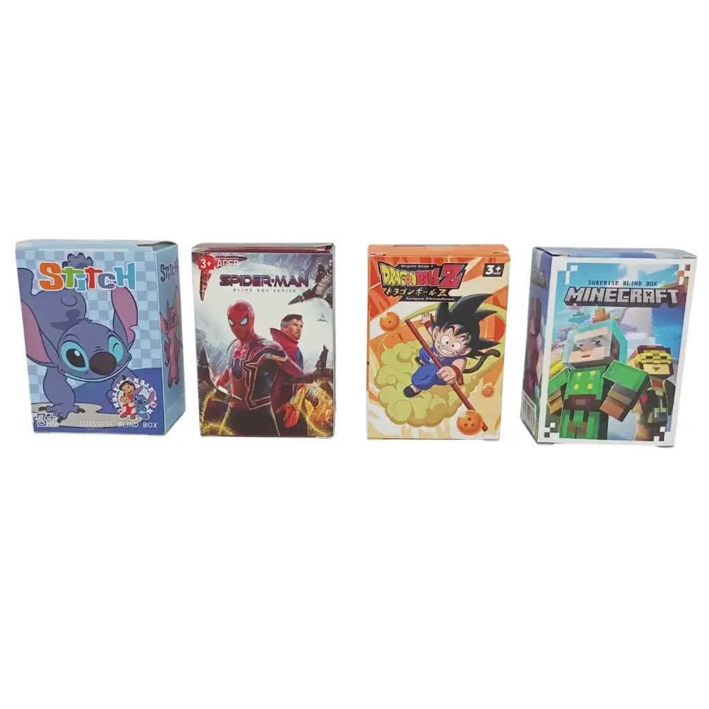 CAJA SORPRESA PERSONAJE C/ LLAVERO Y CARTAS ( 99802 / 99804 / 99805 / 99806 )