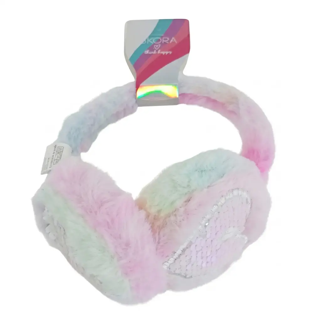 OREJERAS SKORA PELUCHE CORAZON E/ CT ( 28972 )