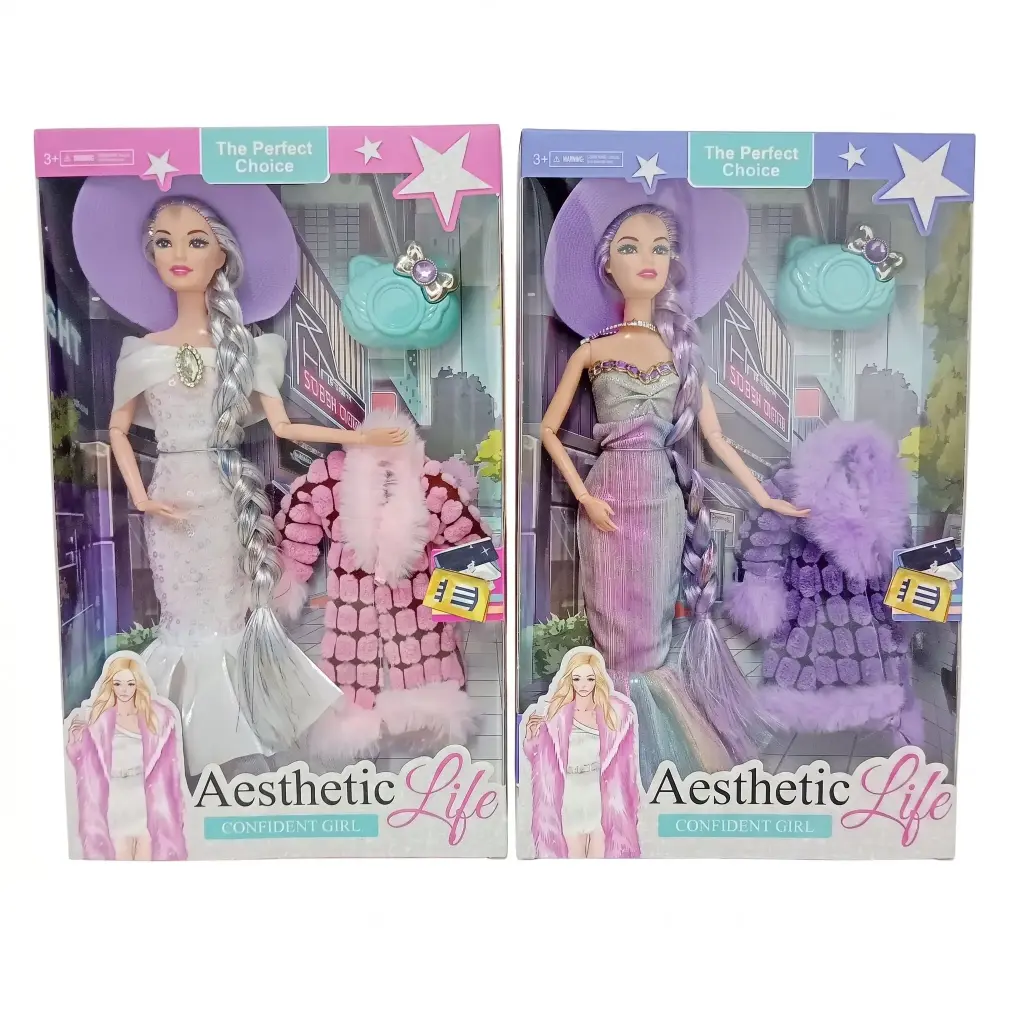MUÑECA C/ ABRIGO Y ACCESORIOS E/ CJ ( JS9012-Z1 )