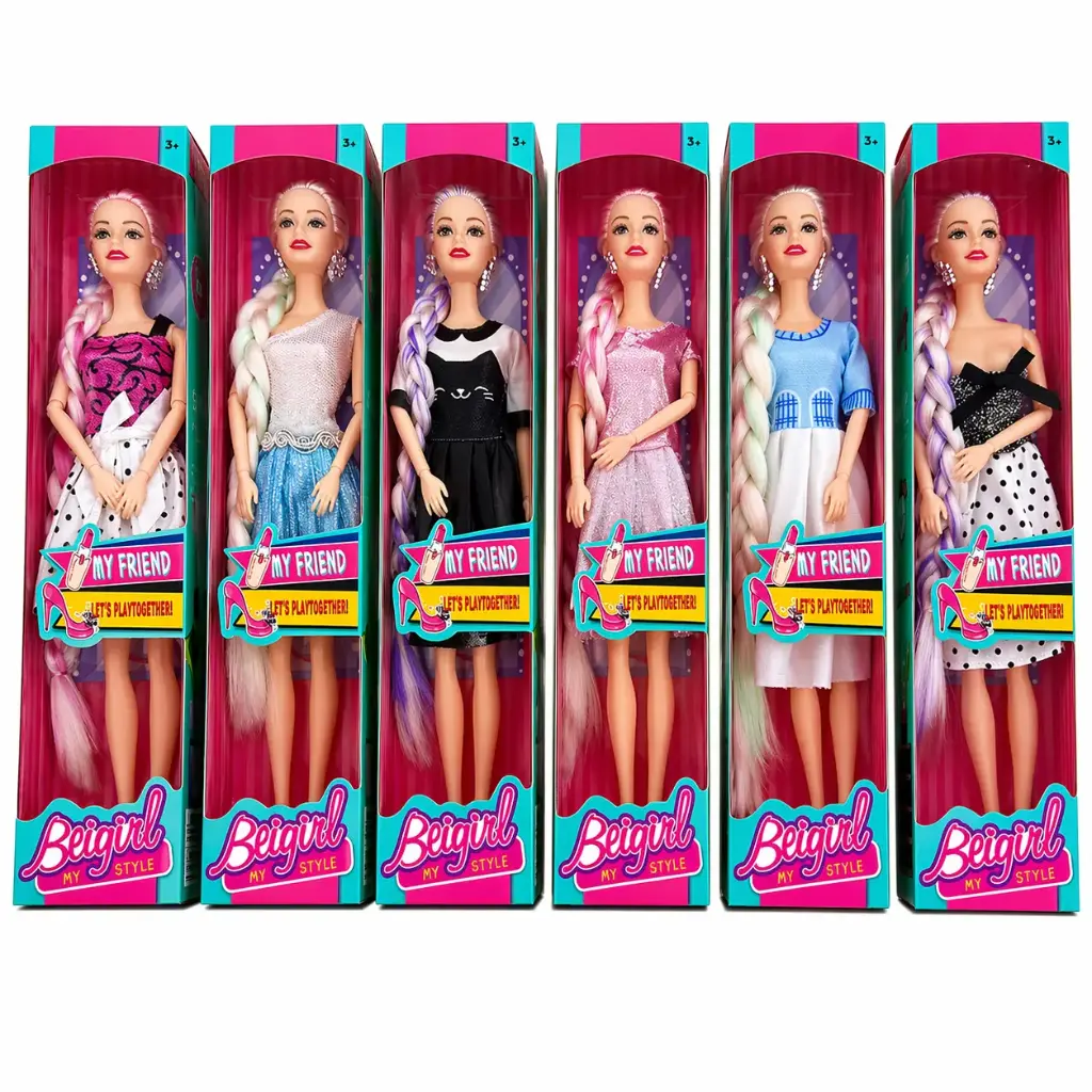 MUÑECA C/ VESTIDO DE FIESTA 28CM E/ CJ ( SD23328Z5 / 136 )