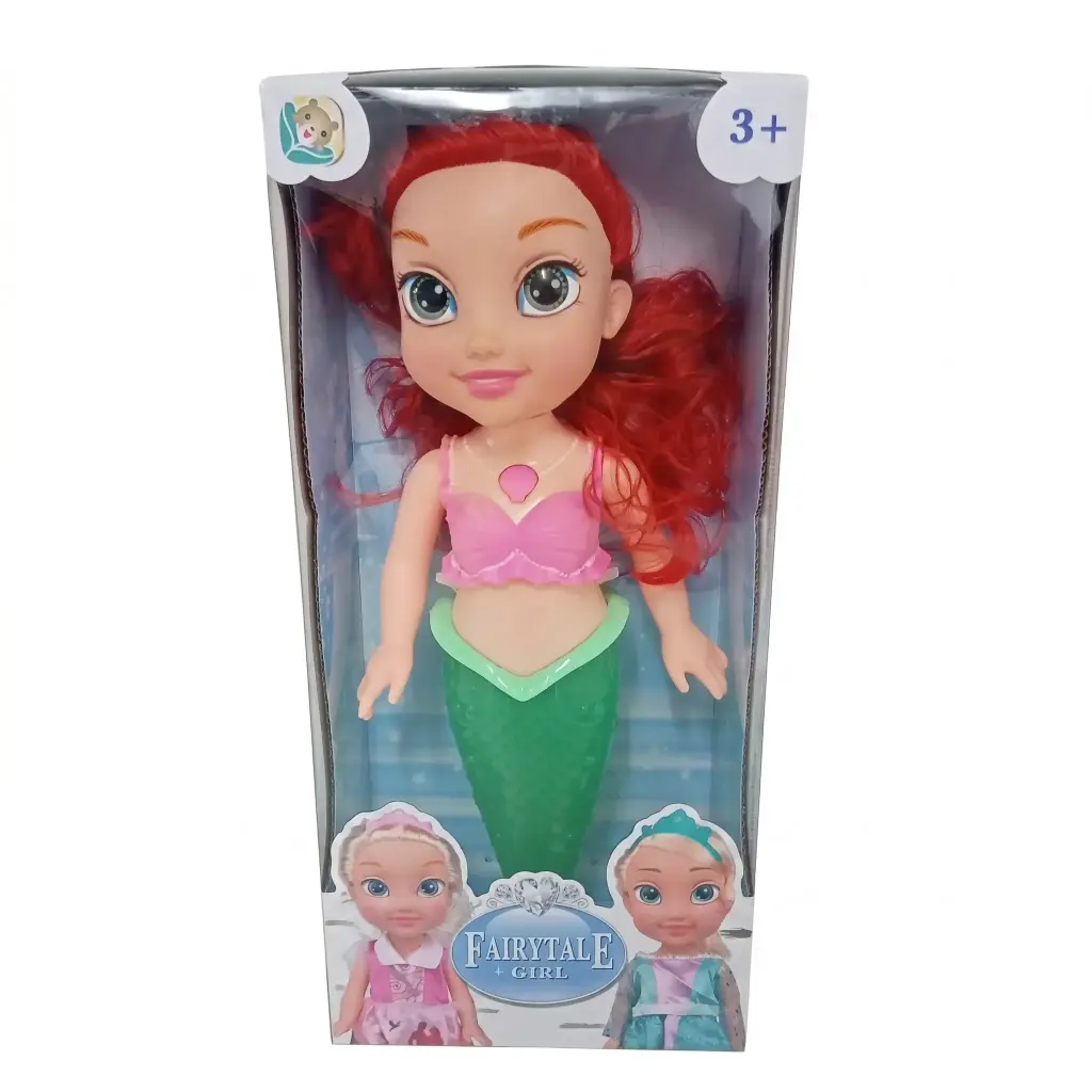 MUÑECA SIRENA C/ LUZ Y SONIDO 35CM E/ CJ ( L-91-20-Z1 )