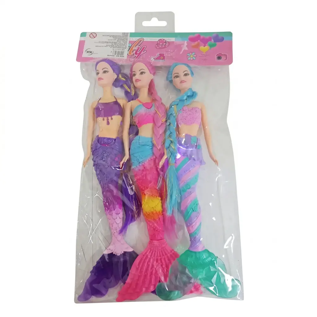 MUÑECA SIRENA C/ LUZ X3 E/ BO ( SD27106 )