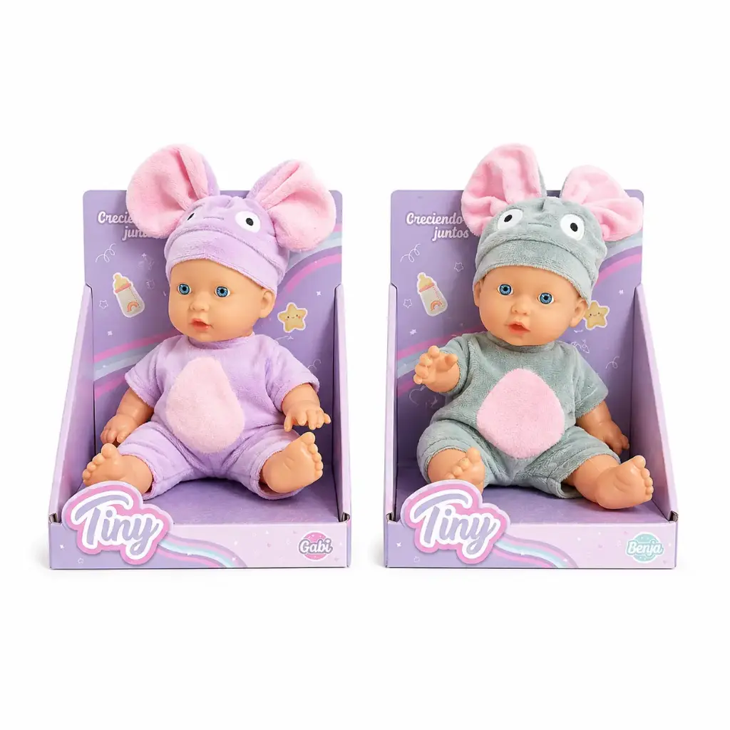 BEBOTE TINY C/ DISFRAZ DE ELEFANTE 20CM E/ CJ ( 56604 ) 