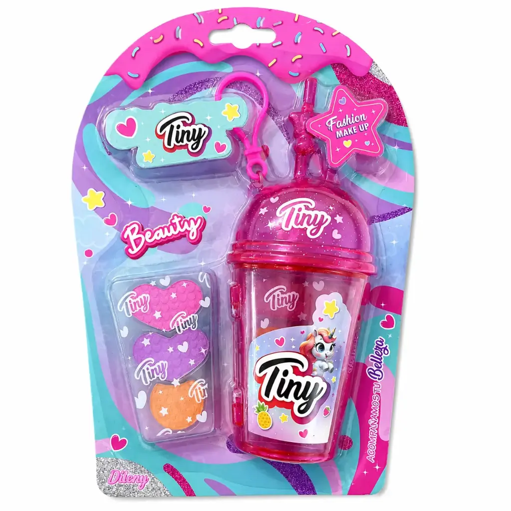 SET MAQUILLAJE VASO TINY E/ BL ( 3328 ) 