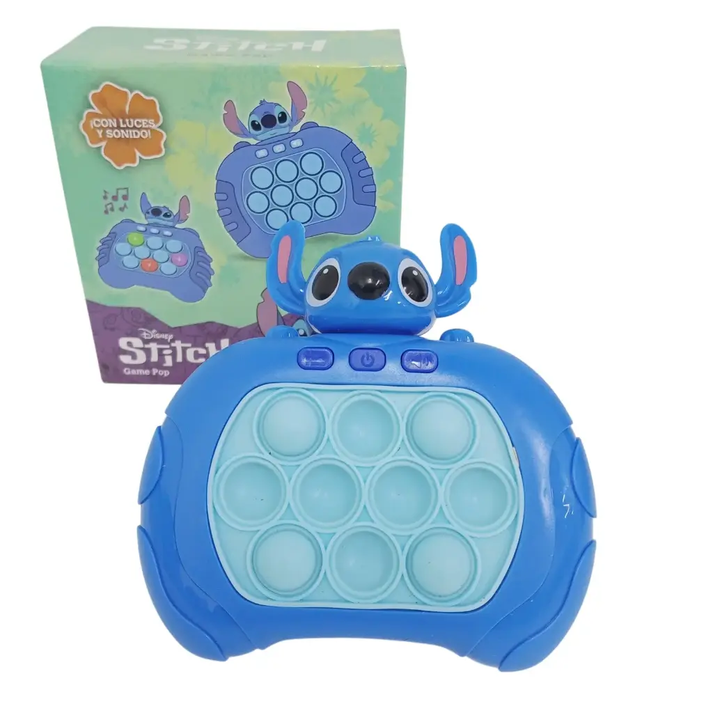 POP IT ELECTRONICO STITCH C/ LUZ Y SONIDO E/ CJ ( 57037 )