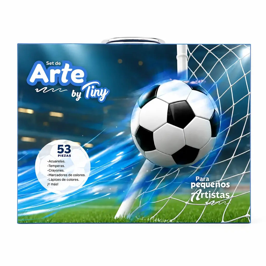 SET DE ARTE TINY FUTBOL X53 E/ VALIJA ( 56569 )