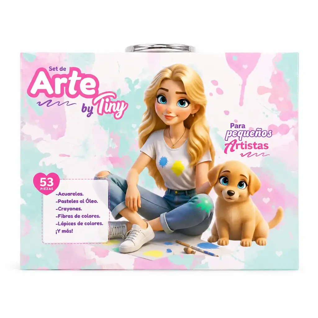 SET DE ARTE TINY Y MASCOTA X53 E/ VALIJA ( 56570 )