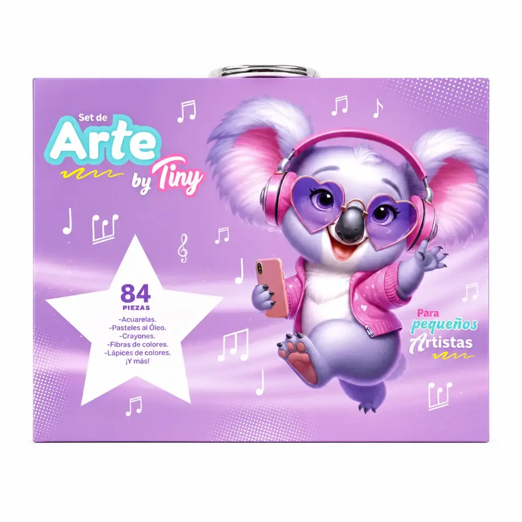 SET DE ARTE TINY KOALA X84 E/ VALIJA ( 56572 )