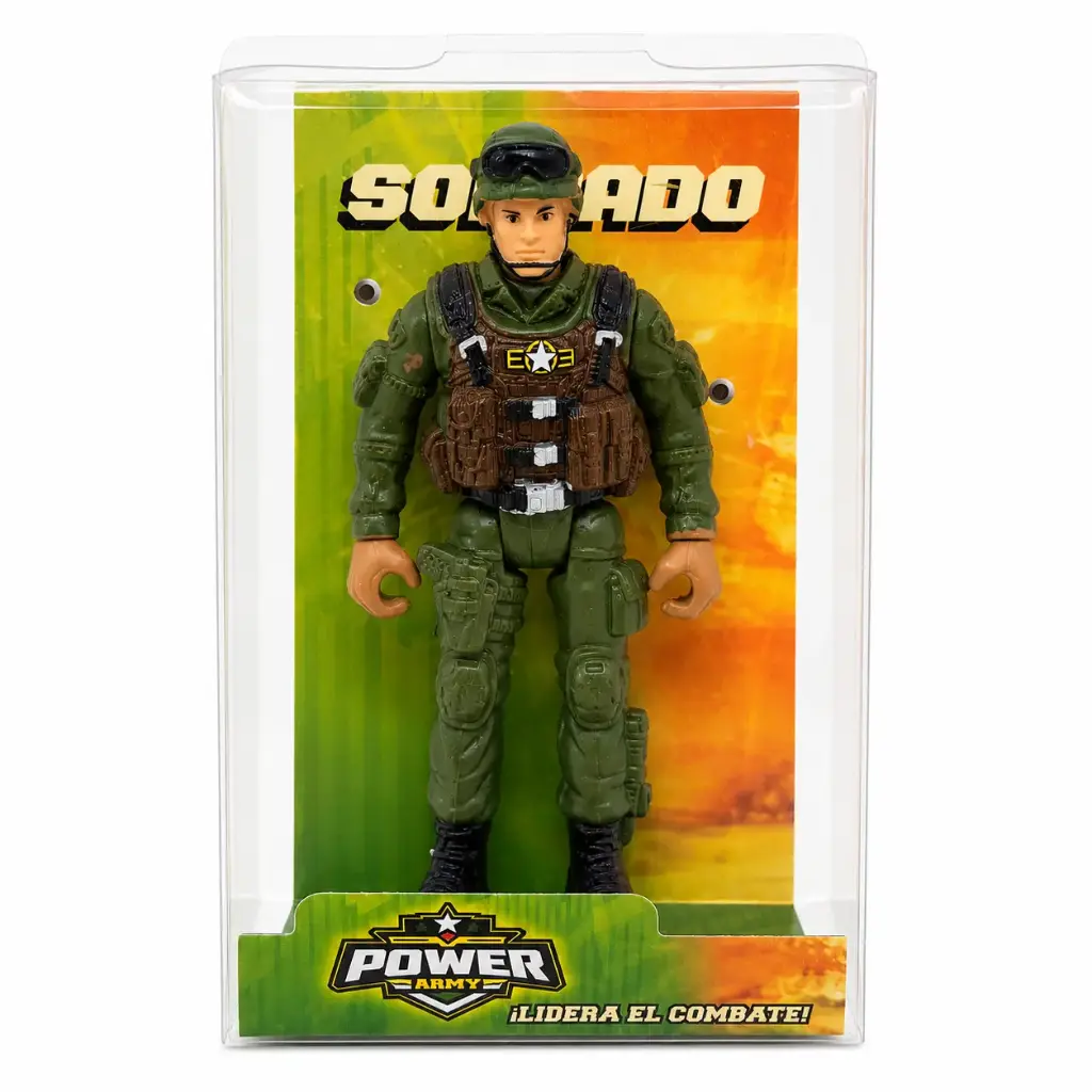 MUÑECO MILITAR 10CM E/ CJ ( 56987 )