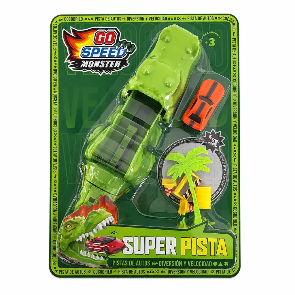 LANZA AUTO DINOSAURIO E/ BL ( 54561 )