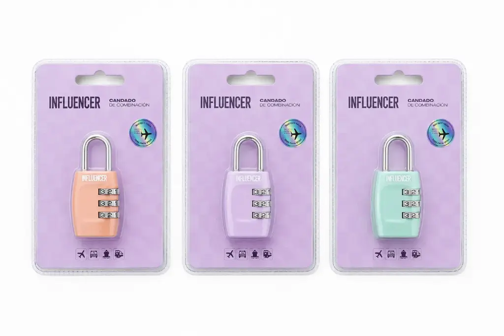 CANDADO C/ COMBINACION TSA INFLUENCER E/ BL ( 68.8200002 )
