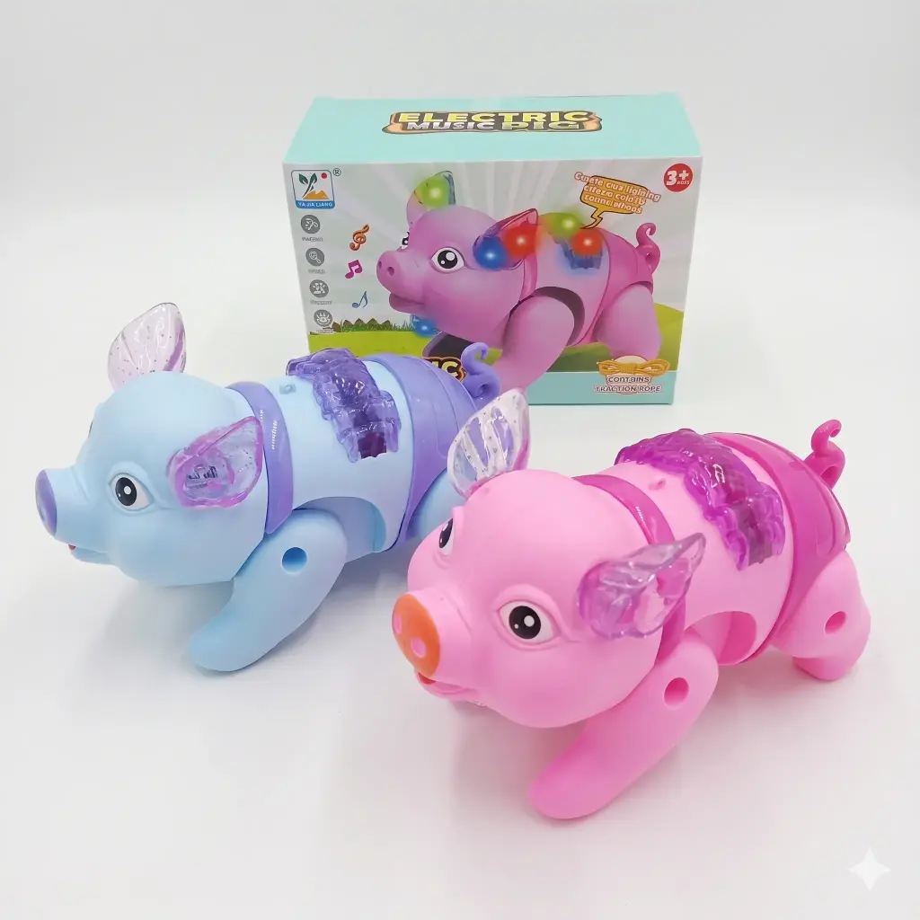 CHANCHO MUSICAL C/ LUZ Y MOVIMIENTO E/ CJ ( 6688-25C-Z1 )
