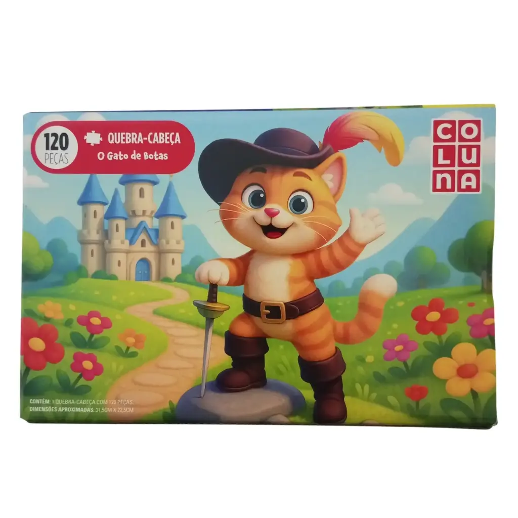 ROMPECABEZAS INFANTIL EL GATO CON BOTAS X120 E/ CJ ( 793984 )