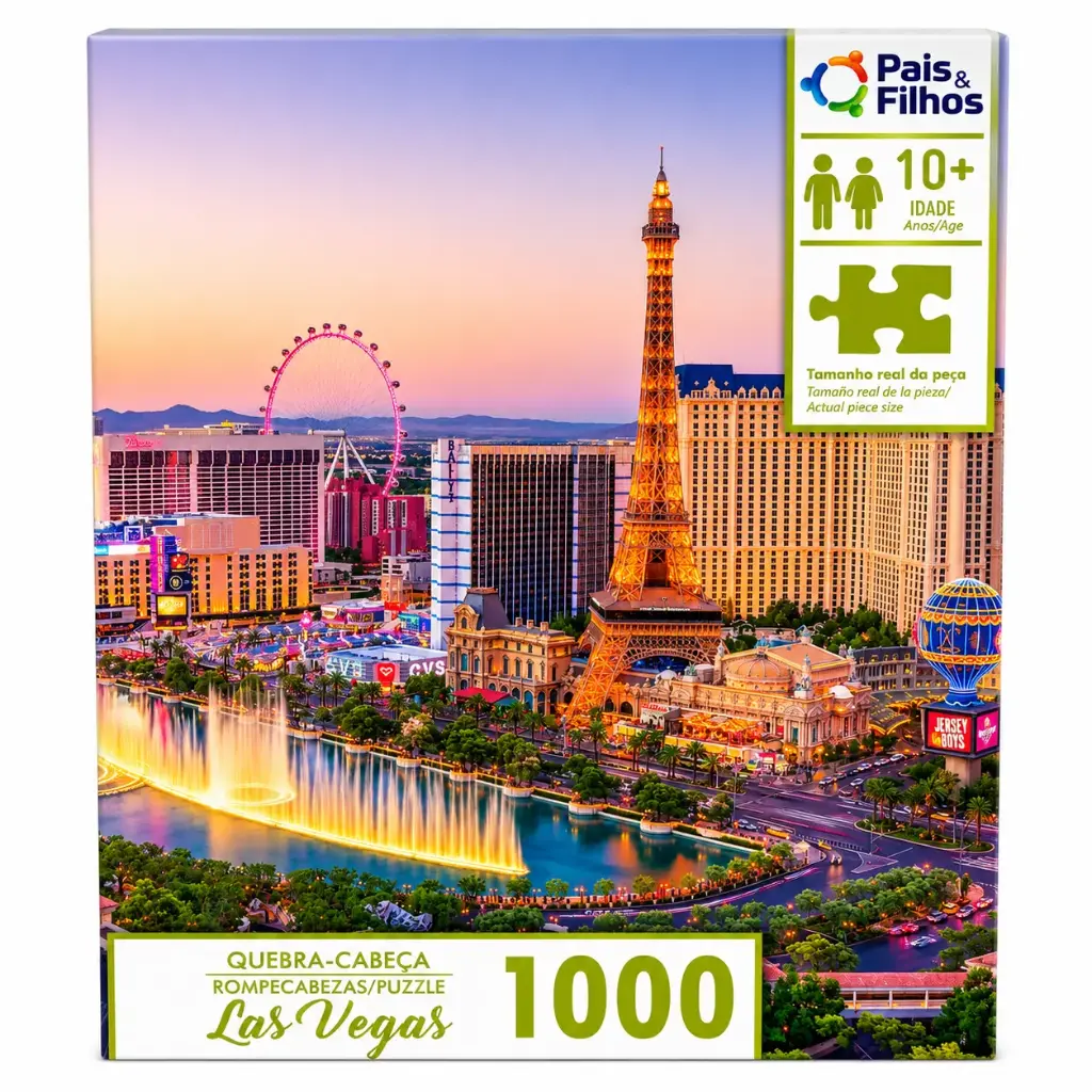ROMPECABEZAS LAS VEGAS X1000 E/ CJ ( 792459 )