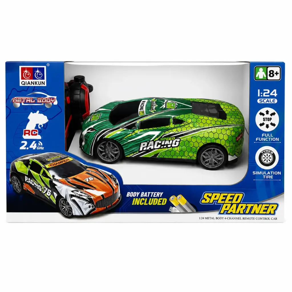 AUTO RADIO CONTROL DEPORTIVO 1:24 E/ CJ ( BL046 / 11516 )