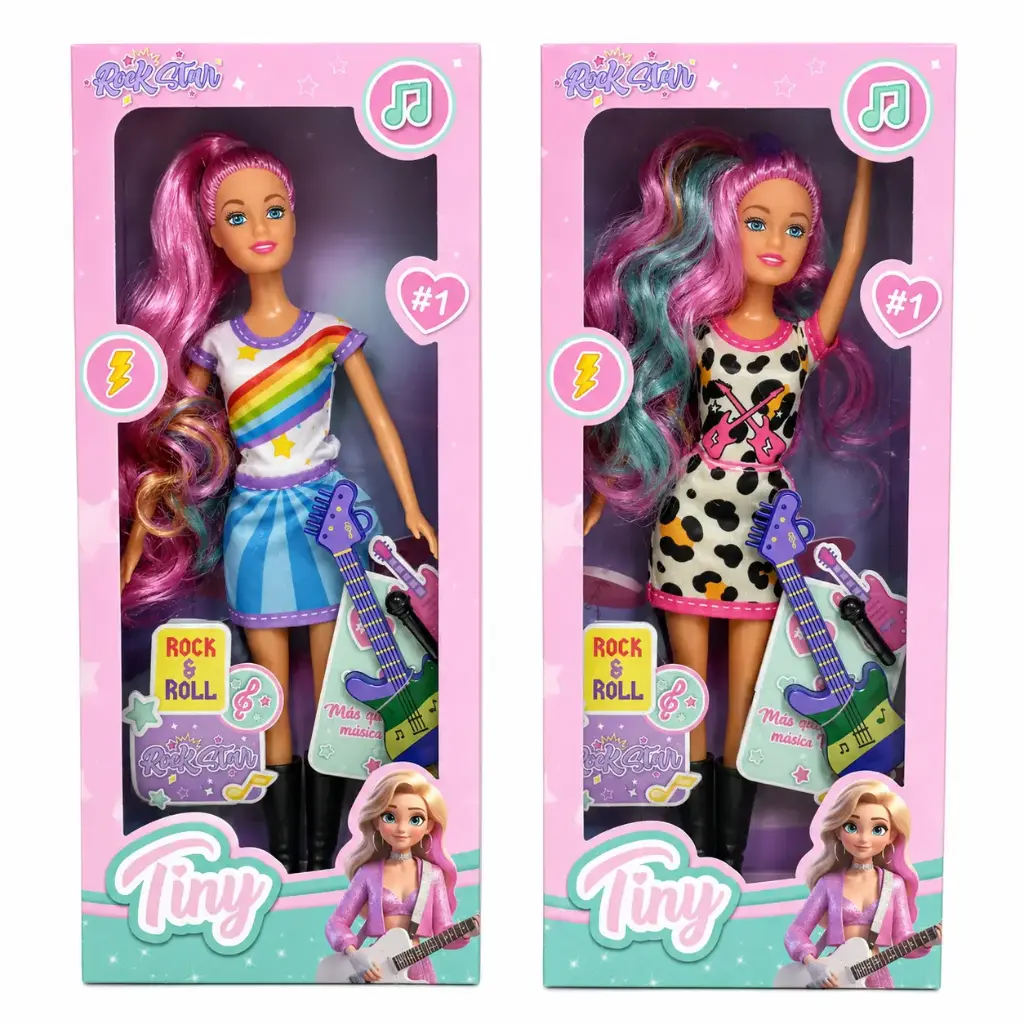 MUÑECA TINY ROCKSTAR E/ CJ ( 75606 / 55227 )