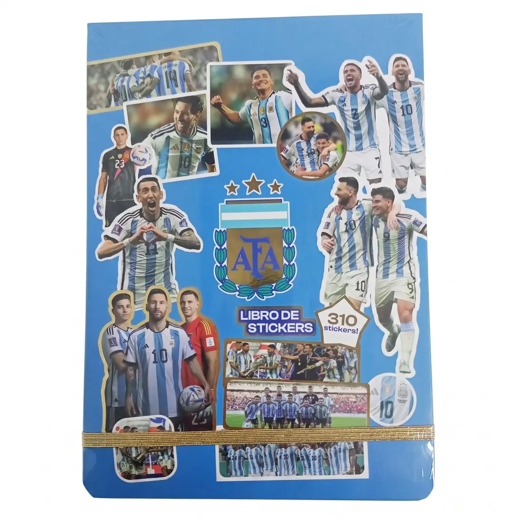 LIBRO DE STICKERS AFA SELECCION ARGENTINA C/ ELASTICO ( 2291803031 )