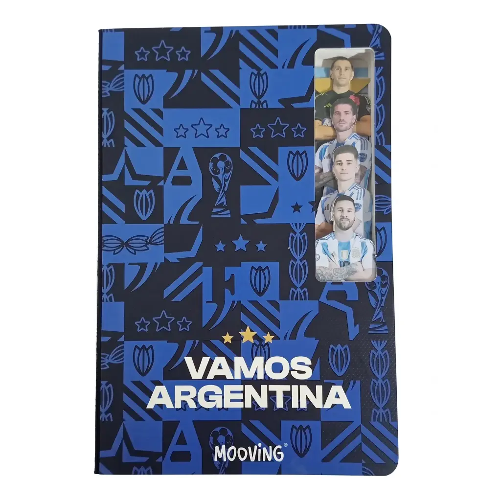 CUADERNO MAGIC LAYERS AFA SELECCION ARGENTINA T/ DURA X 70HJS RAYADO ( 1260229 )  