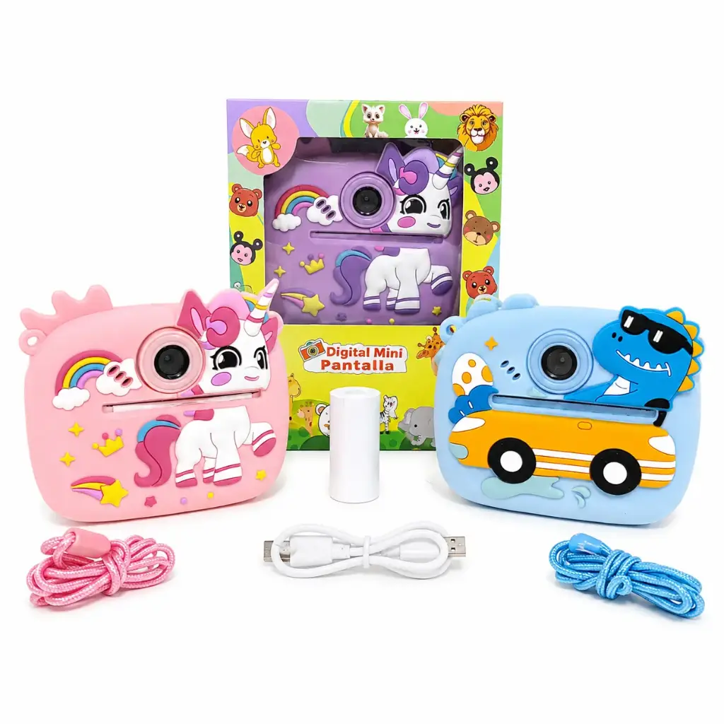 CAMARA DE FOTOS INFANTIL GRABA E IMPRIME C/ JUEGOS E/ CJ ( D17 )