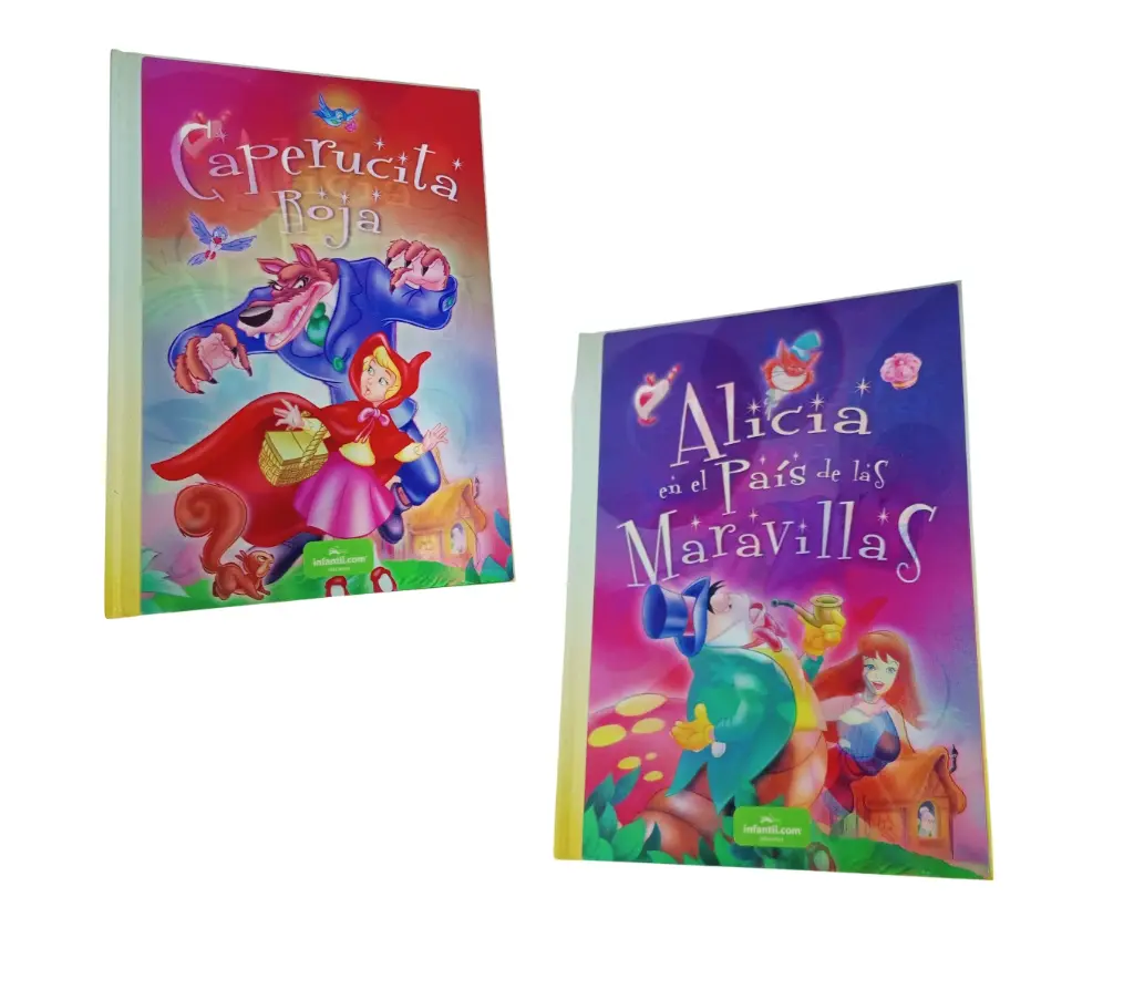 LIBRO CUENTOS MARAVILLOSOS CAPERUSITA - ALICIA EN EL PAIS.. HOLOGRAMA ( 200576 )