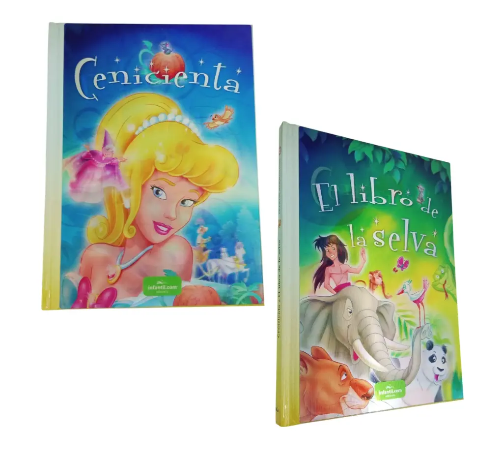 LIBRO CUENTOS MARAVILLOSOS CENICIENTA - EL LIBRO DE LA SELVA HOLOGRAMA ( 200575 )