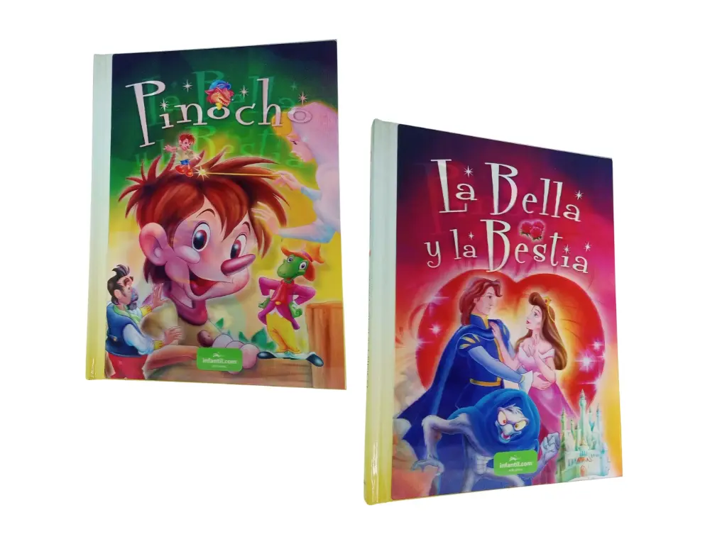 LIBRO CUENTOS LA BELLA Y LA BESTIA - PINOCHO HOLOGRAMA ( 200574 )