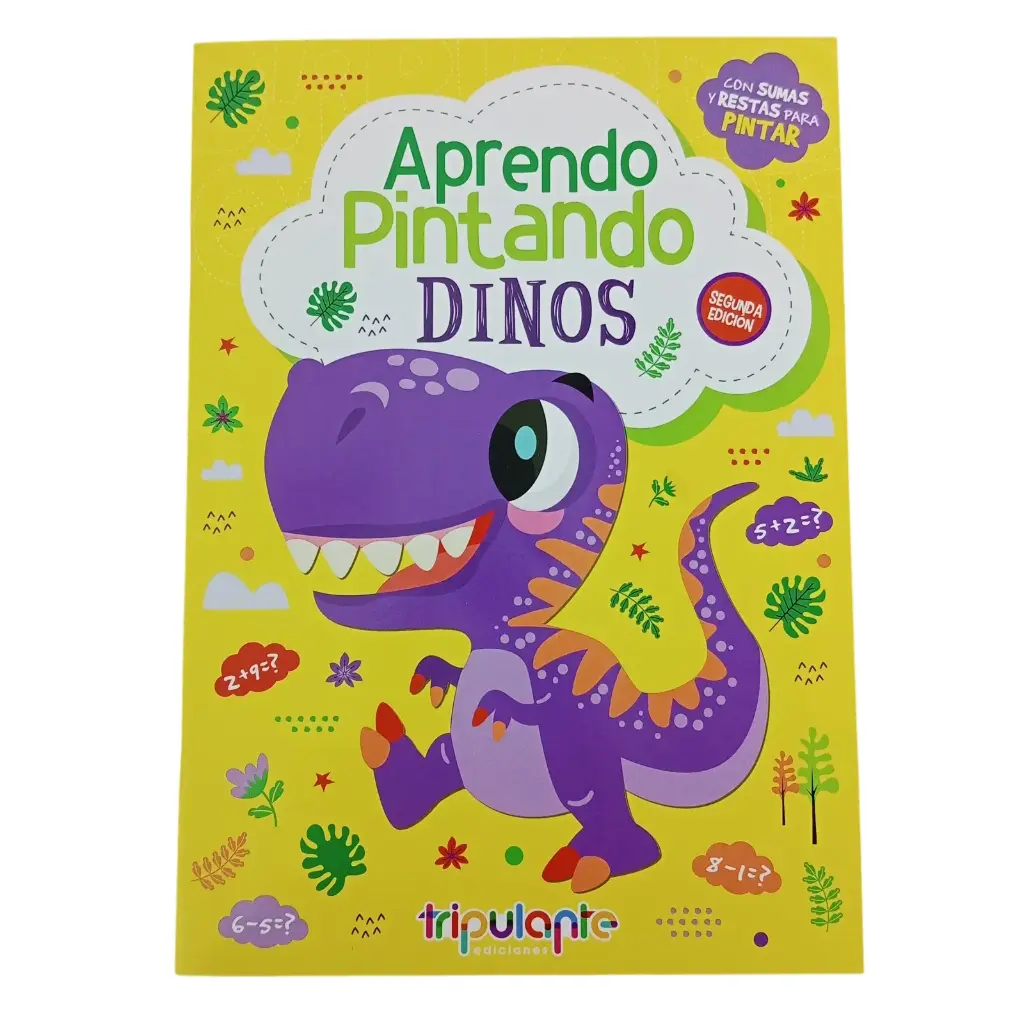 LIBRO P/ COLOREAR COLECCION APRENDO PINTANDO DINOS ( 8981-46-8 )