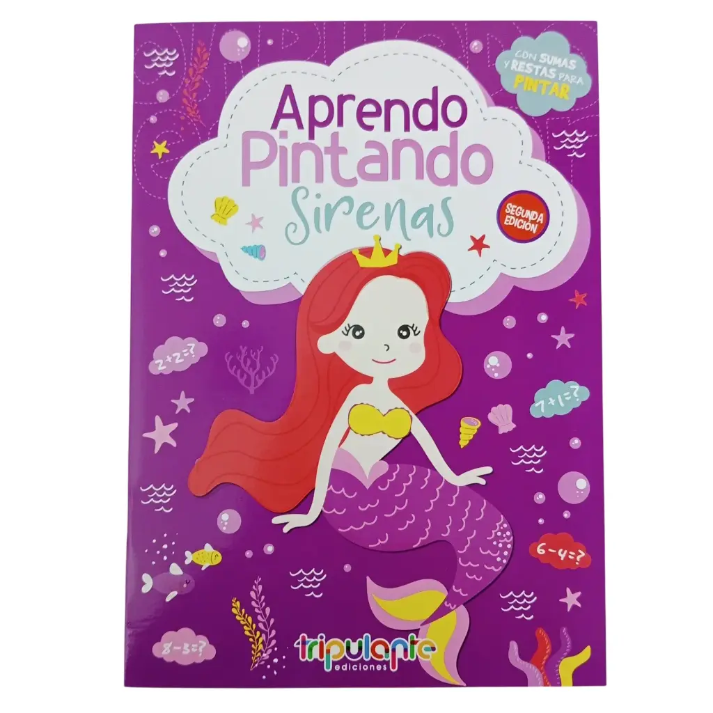 LIBRO P/ COLOREAR COLECCION APRENDO PINTANDO SIRENAS ( 8981-49-9 )