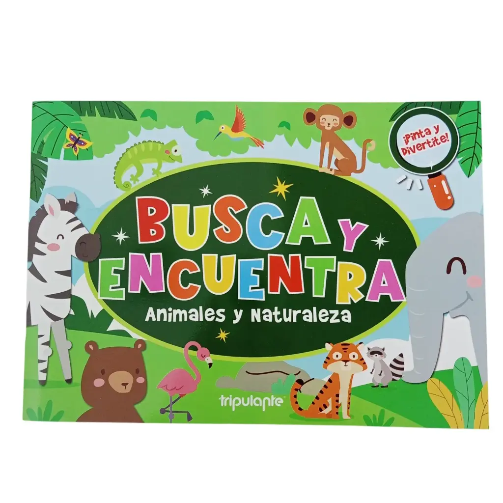 LIBRO P/ COLOREAR COLECCION BUSCA Y ENCUENTRA ANIMALES Y NATURALEZA ( 6748-26-3 )