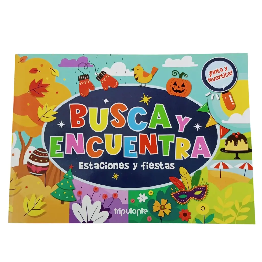 LIBRO P/ COLOREAR COLECCION BUSCA Y ENCUENTRA ESTACIONES Y FIESTAS ( 6748-28-7 )
