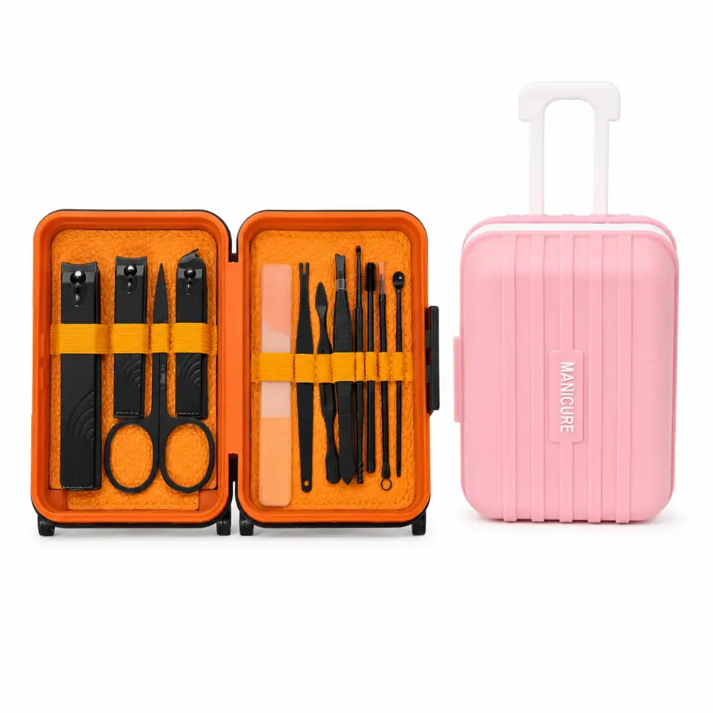 SET DE MANICURA E/ ESTUCHE VALIJA X12 E/ CJ ( D3578 )