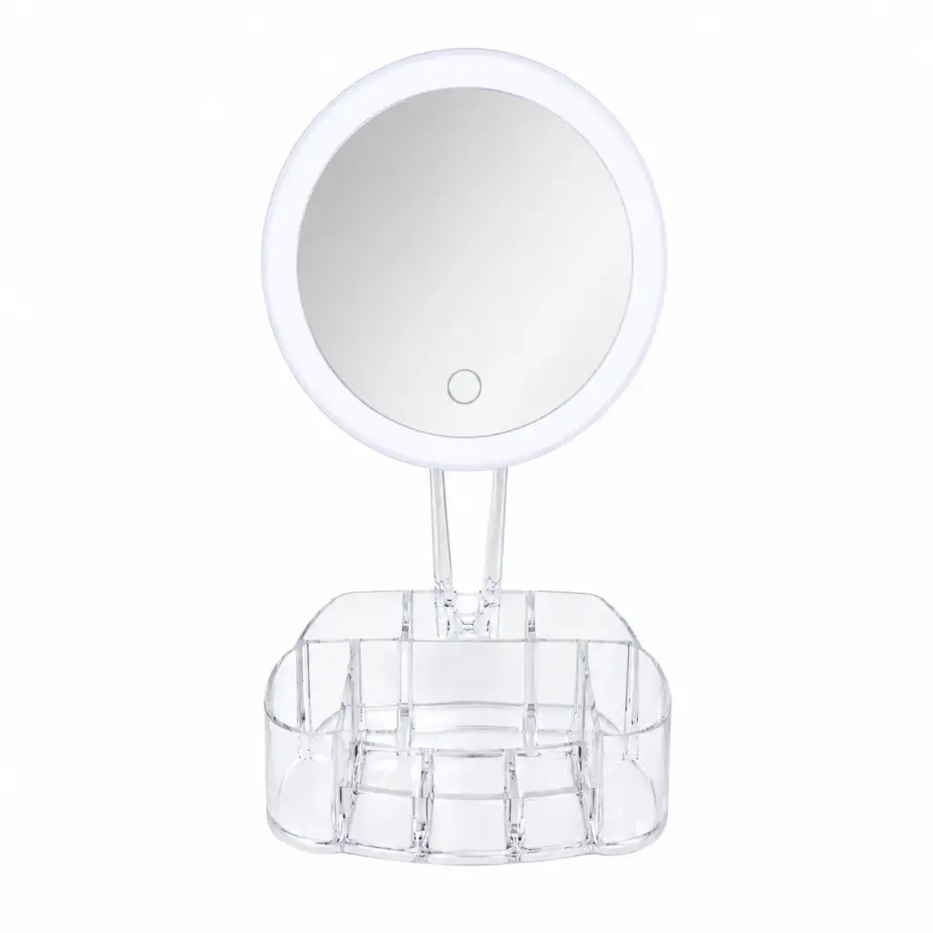 ESPEJO LUZ LED TACTIL C/ BASE E/ CJ ( CY034 / HH098 )