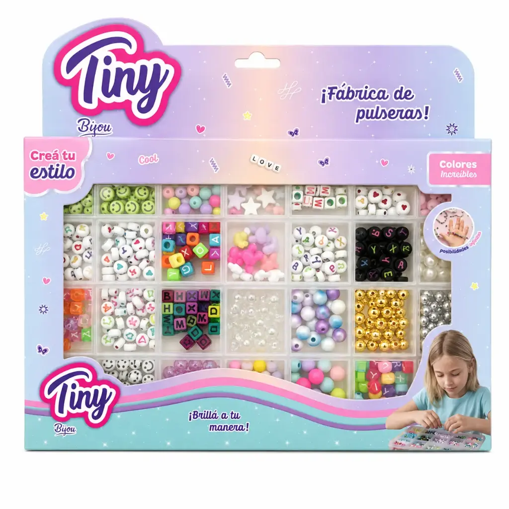 FABRICA DE PULSERAS TINY MOSTACILLAS E/ CJ ( 57652 )