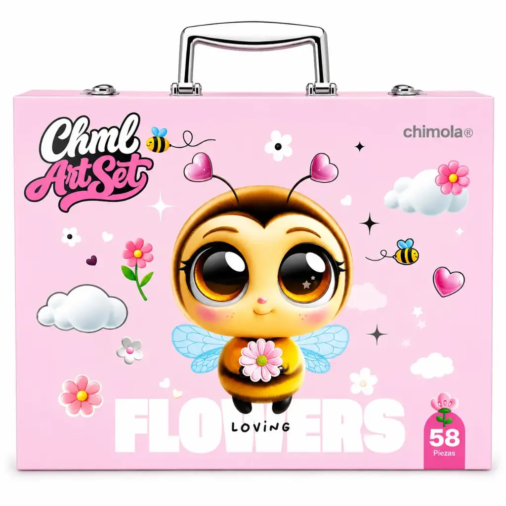 SET DE ARTE CHIMOLA ABEJA X58 E/ VALIJA ( ST140 )
