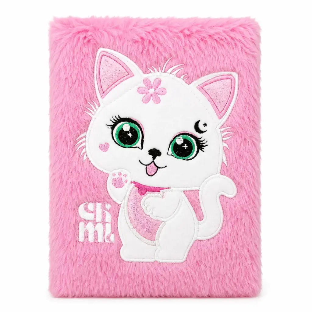 LIBRETA A5 CHIMOLA GATO PELUCHE ( BT226 )