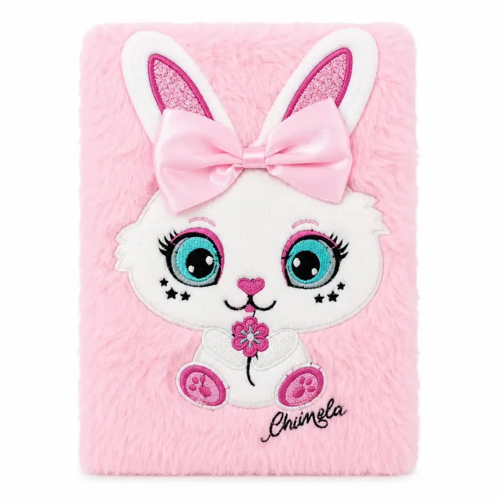 LIBRETA A5 CHIMOLA CONEJO PELUCHE ( BT228 )