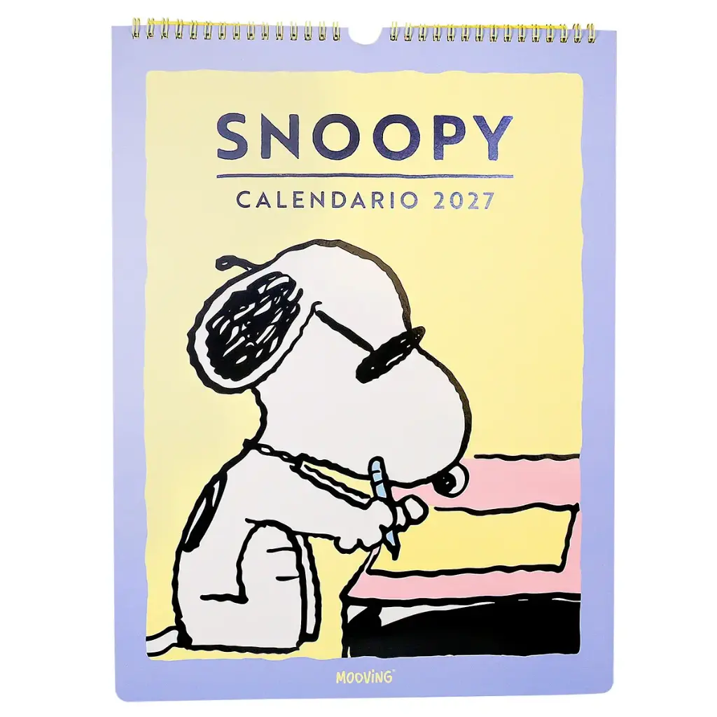 CALENDARIO SNOOPY 2027 C/ STICKERS 30 X 40CM ( 1419134 )