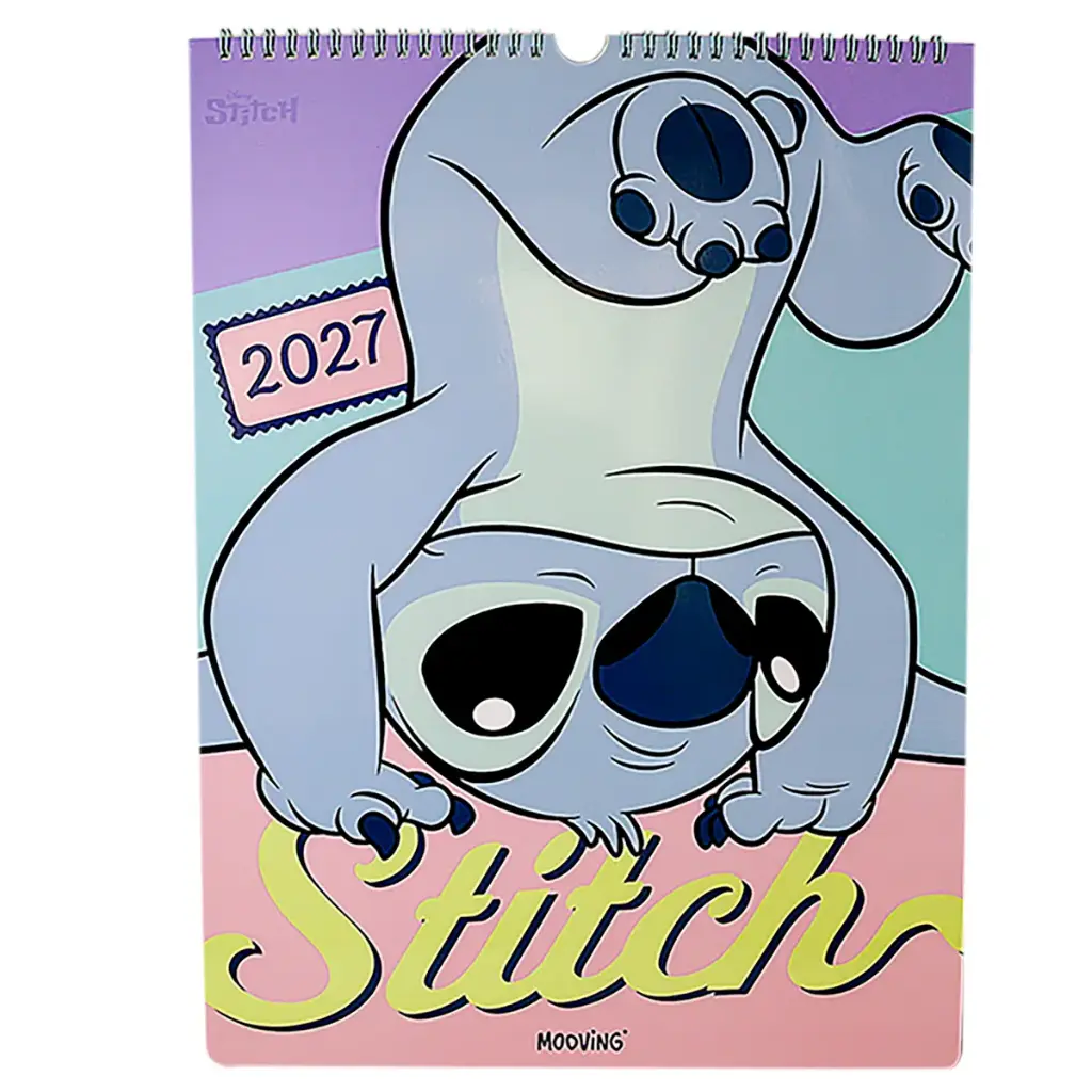 CALENDARIO STITCH 2027 C/ STICKERS 30 X 40CM ( 1419244 )