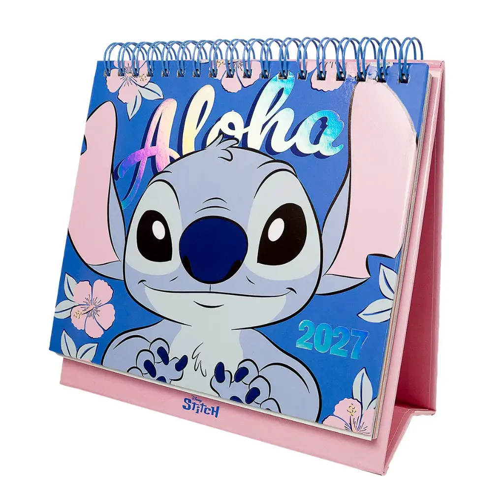 CALENDARIO ESCRITORIO STITCH C/ STICKERS 2027 ( 1421244 )