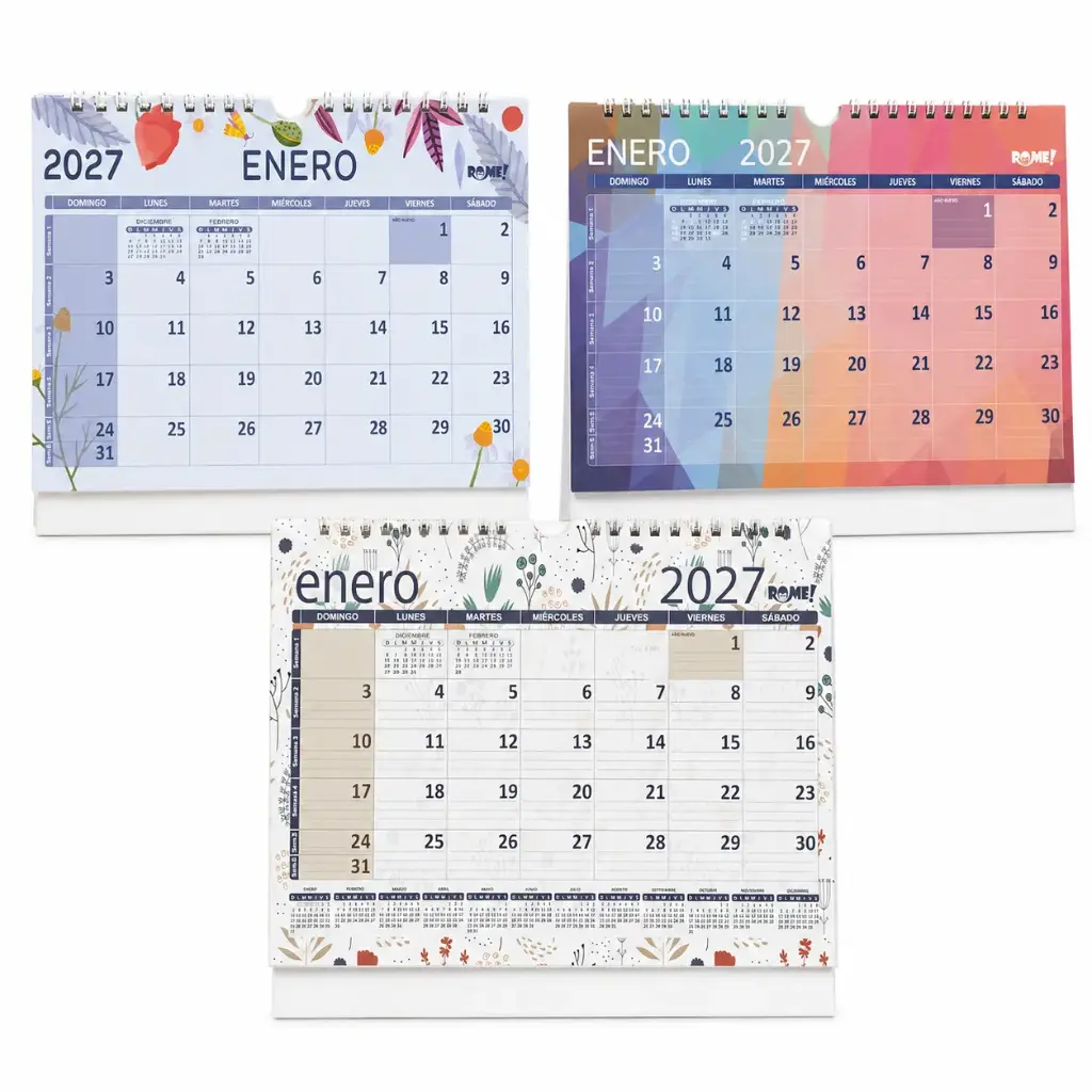 CALENDARIO ROME 2027 FANTASIA 1/2 OFICIO CARPITA ( 4905/1 )