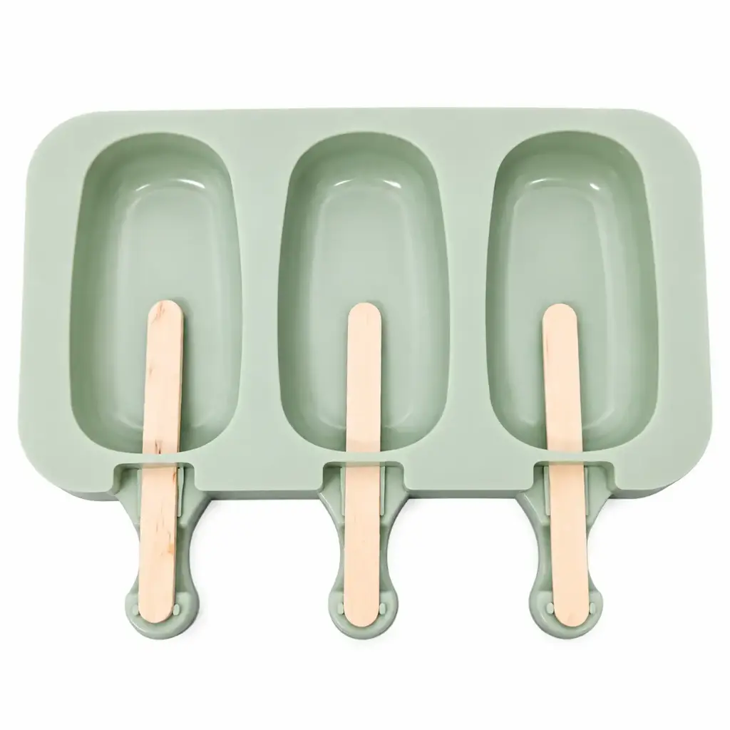 MOLDE SILICONA P/ HELADO X3 C/ PALITOS E/ BO ( CN19136 )