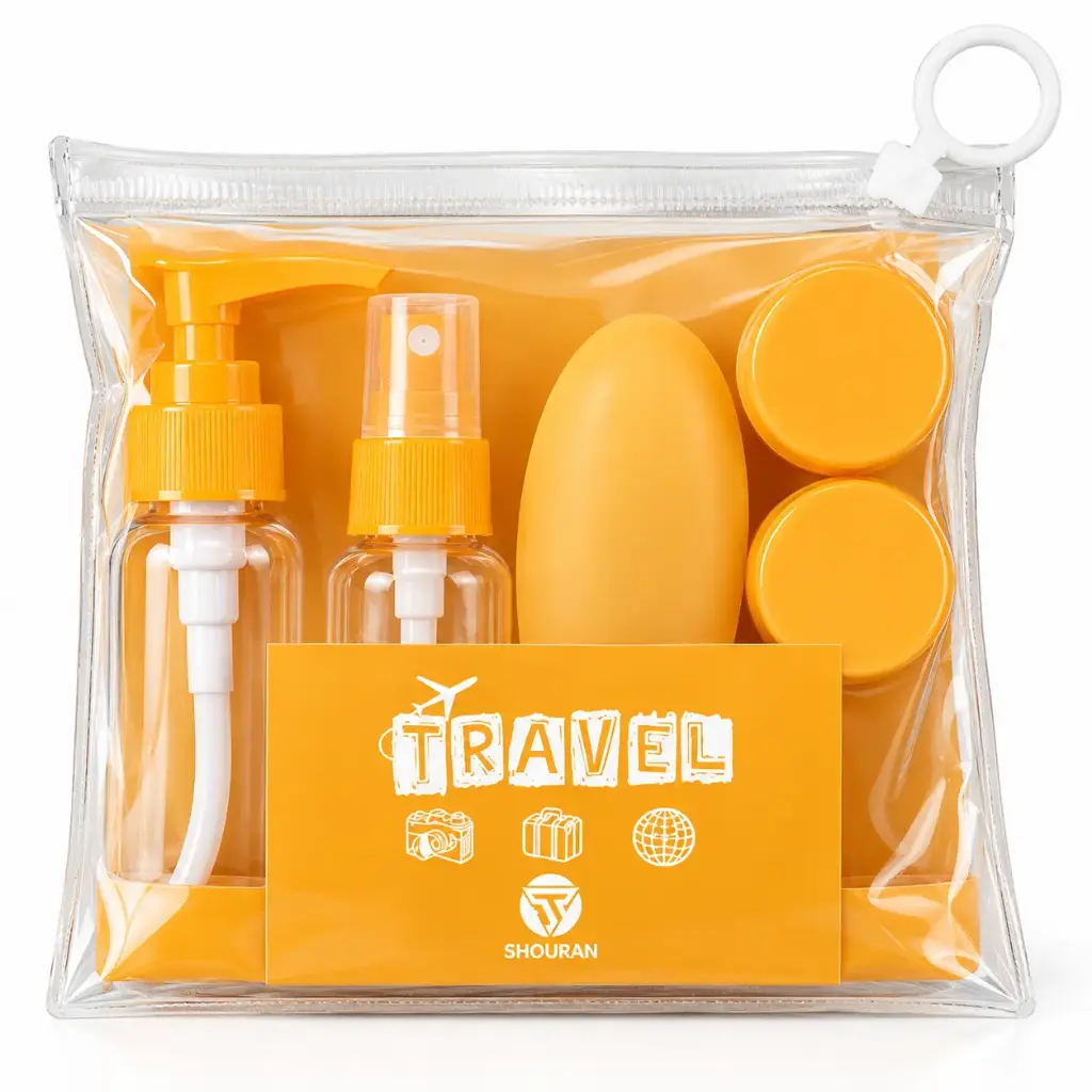 SET ENVASE PLASTICO P/ VIAJE X5 E/ BO ( DL22884 )